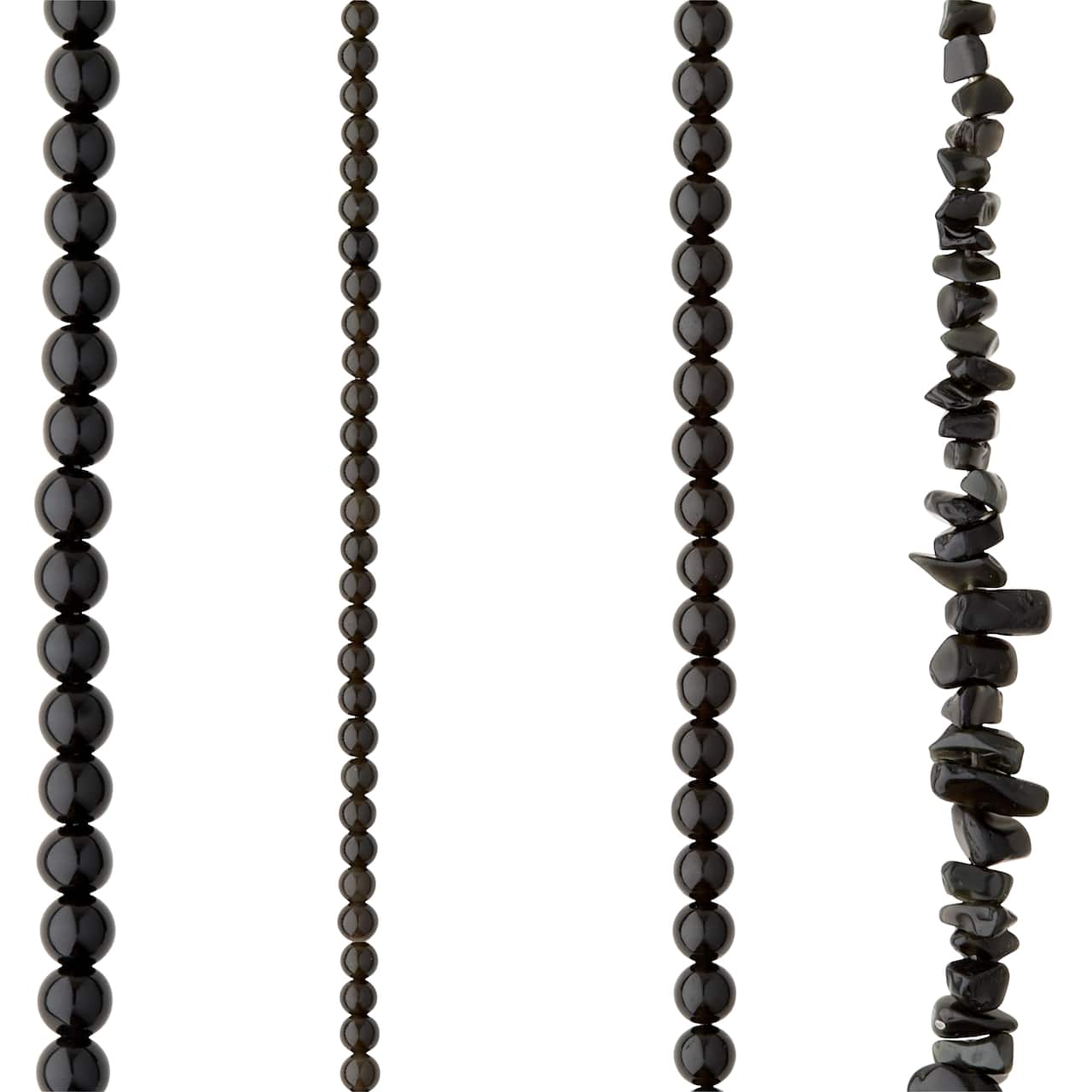Black Obsidian Beads Value Pack by Bead Landing™